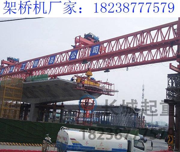 山東棗莊200噸架橋機的支腿的改造